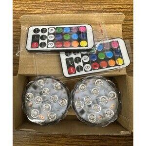 NEW LEDPuck Lights with Remote Control 16 Color Changing Battery Operated Lights